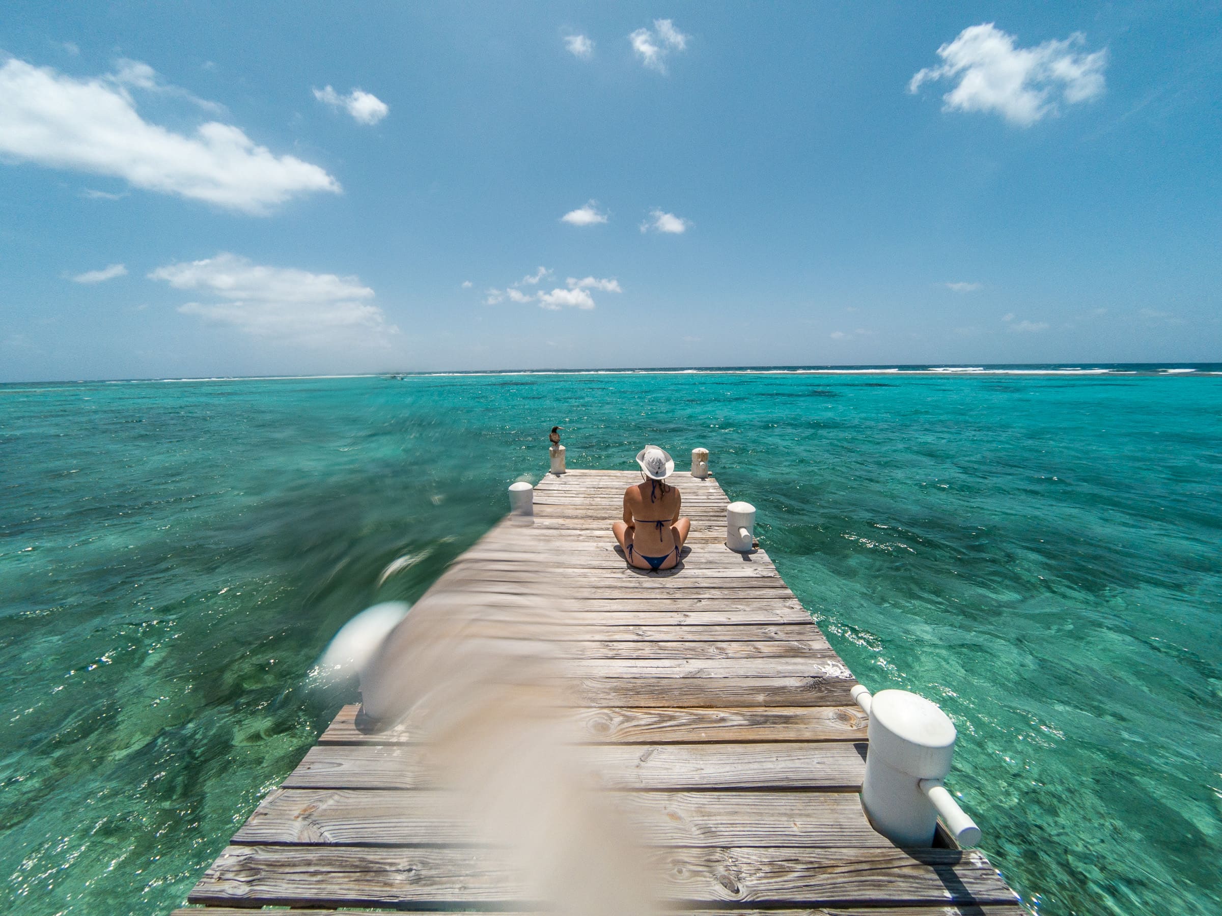 Little Cayman Pier at Point of Sand Beach by Patrick Bennett