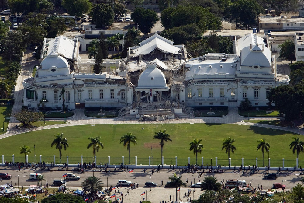 Haiti National Palace in ruins | Credit: United Nations Development Programme via Flickr