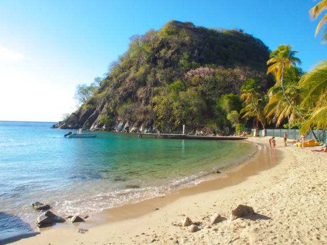 On the sand at Pain de Sucre, Guadeloupe