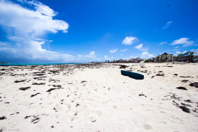 Orient Beach, a few weeks after Irma | Credit: Malaika Maxwell