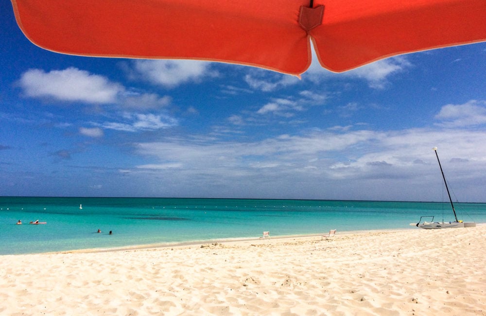 Umbrella view, Ocean Club Resort, Turks and Caicos | SBPR