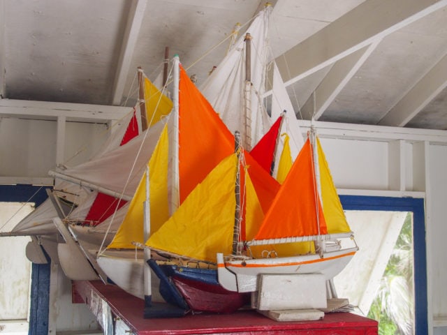 Model sailboats, Middle Caicos | SBPR