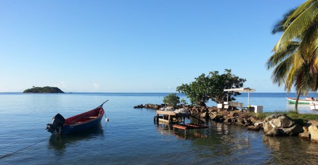 On the sea in Tartane, Martinique