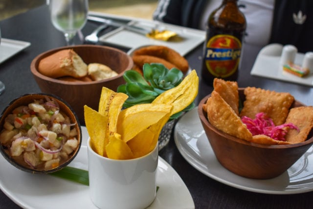 Just some of local treats at Les Jardins du Mupanah in Port-au-Prince, Haiti | SBPR