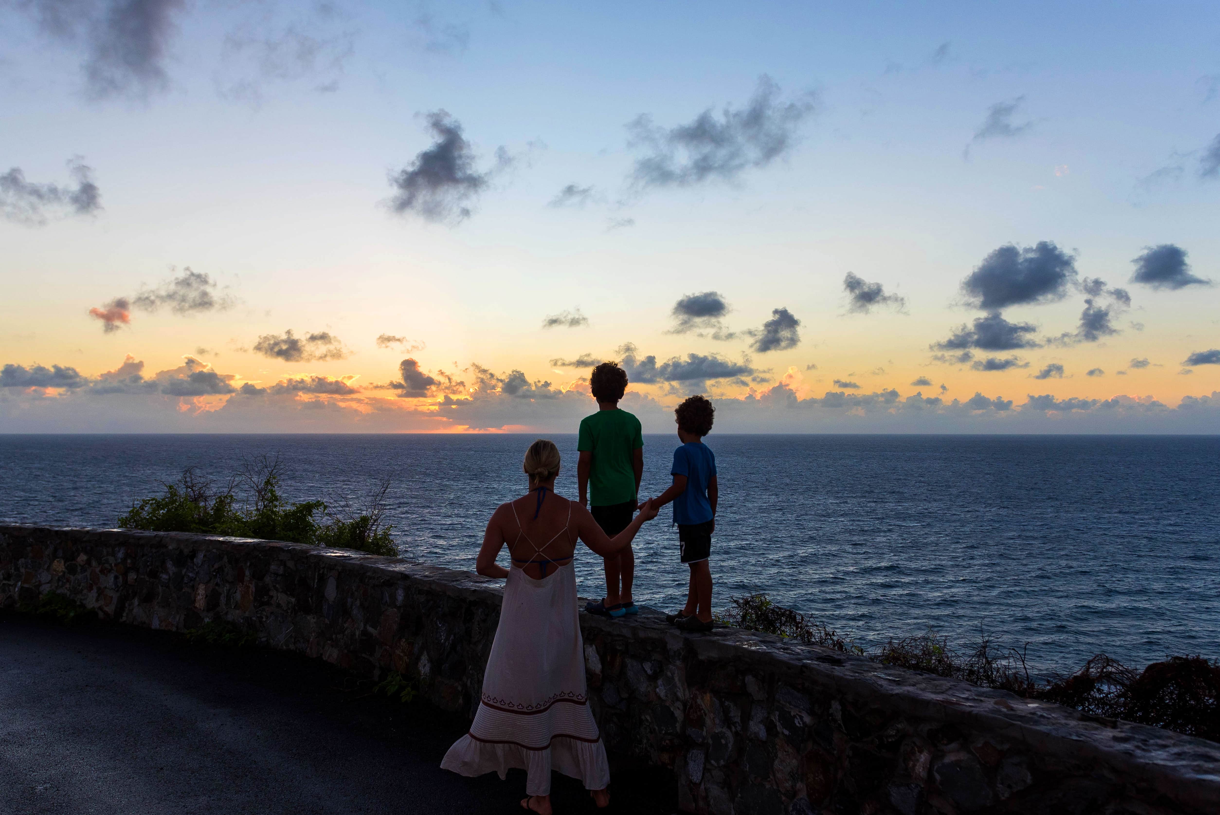 St. Croix Family at Sunrise