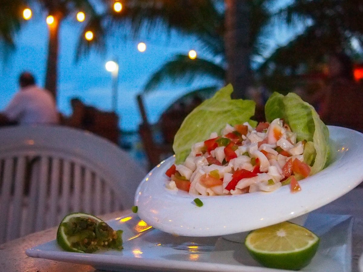Delish conch salad at Bugaloo's Conch Crawl, Turks and Caicos | SBPR