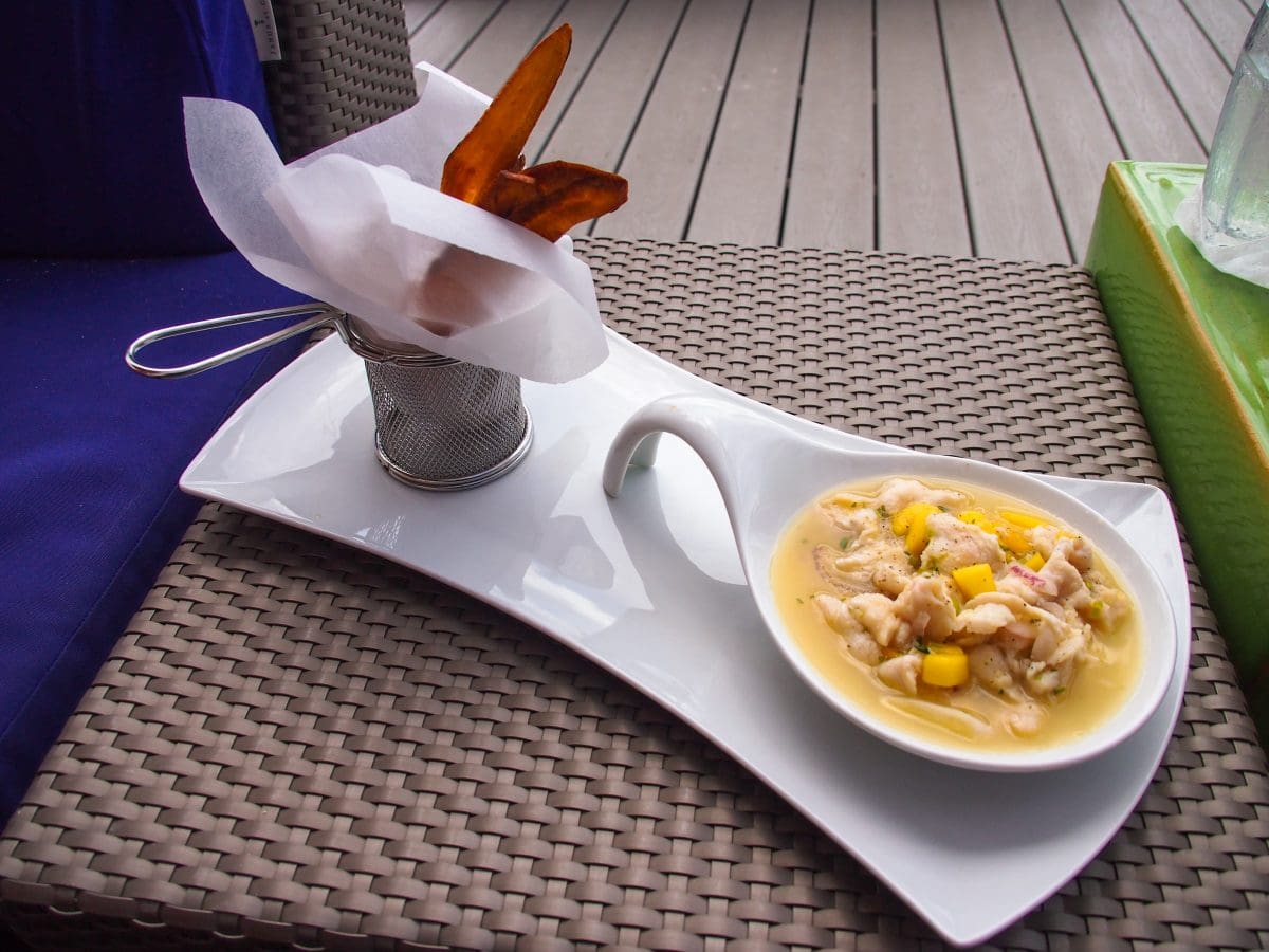 Fish ceviche at Bucuti & Tara Beach Resort, Aruba | SBPR