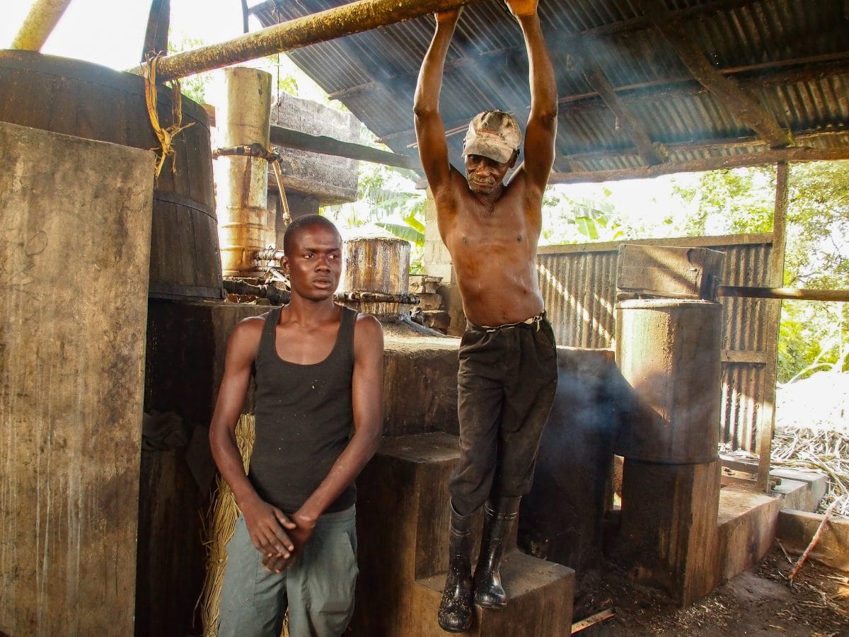 Clairin rum master and apprentice, Cap-Haitien, Haiti | SBPR