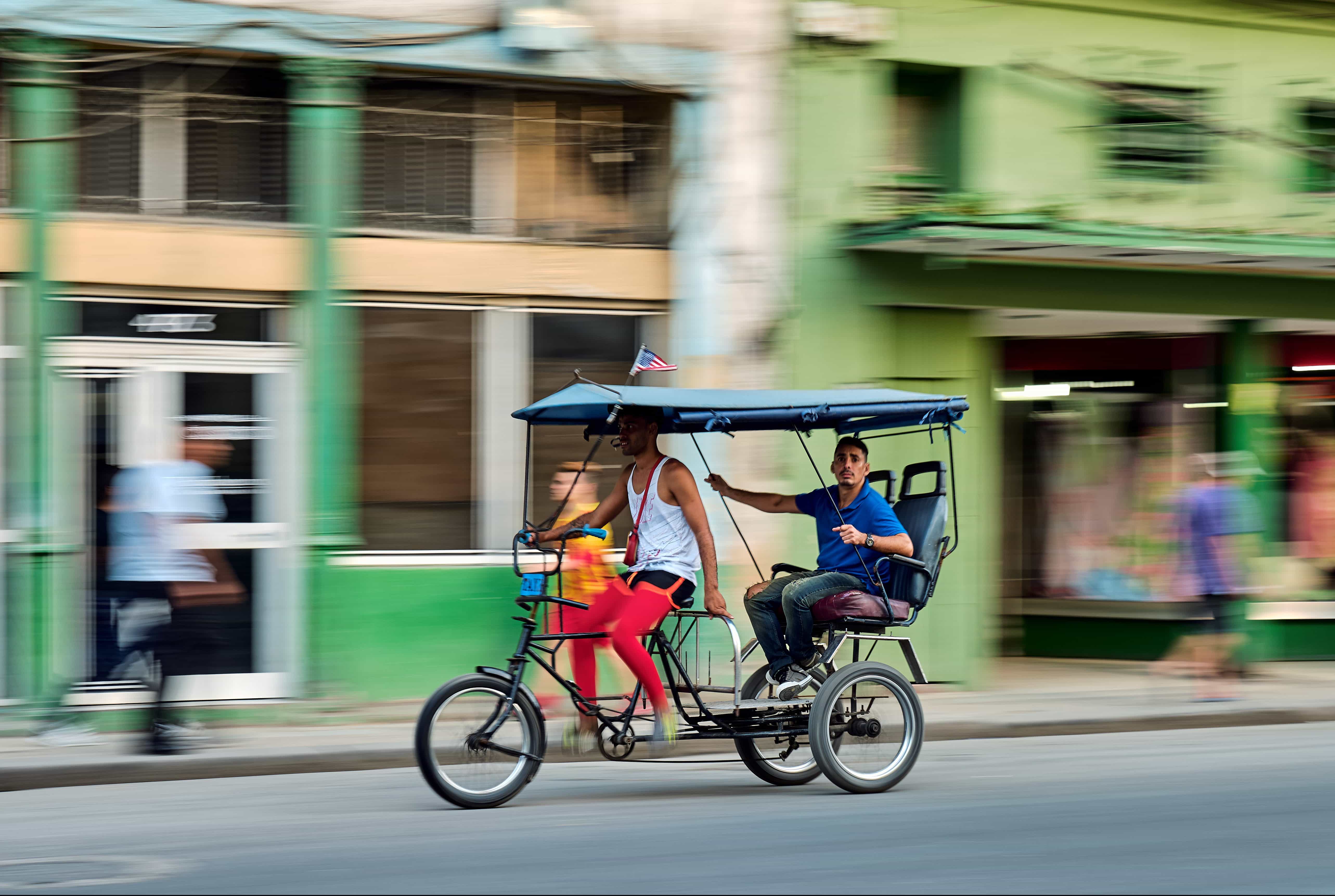 Bicitaxi in Havana, Cuba | Credit: Flickr user Pedro Szekely