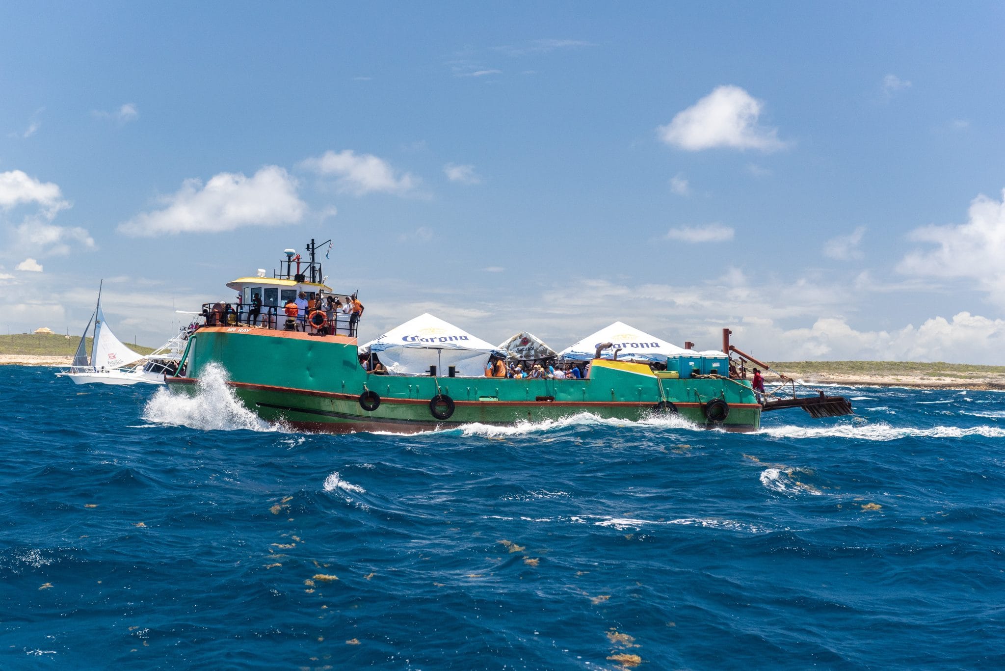 Party barges on the water