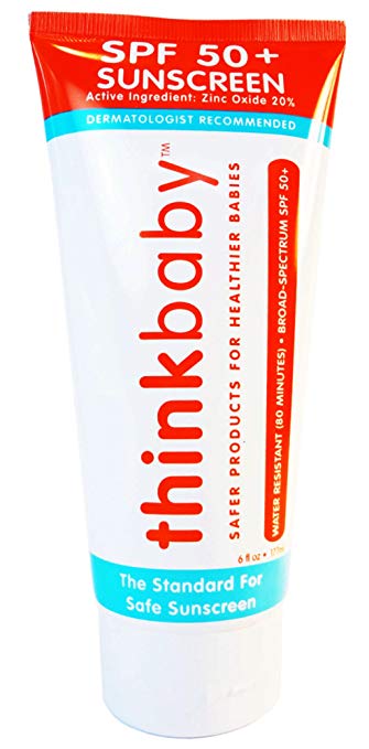 Thinkbaby Safe Sunscreen SPF 50+ - 6oz Family Size