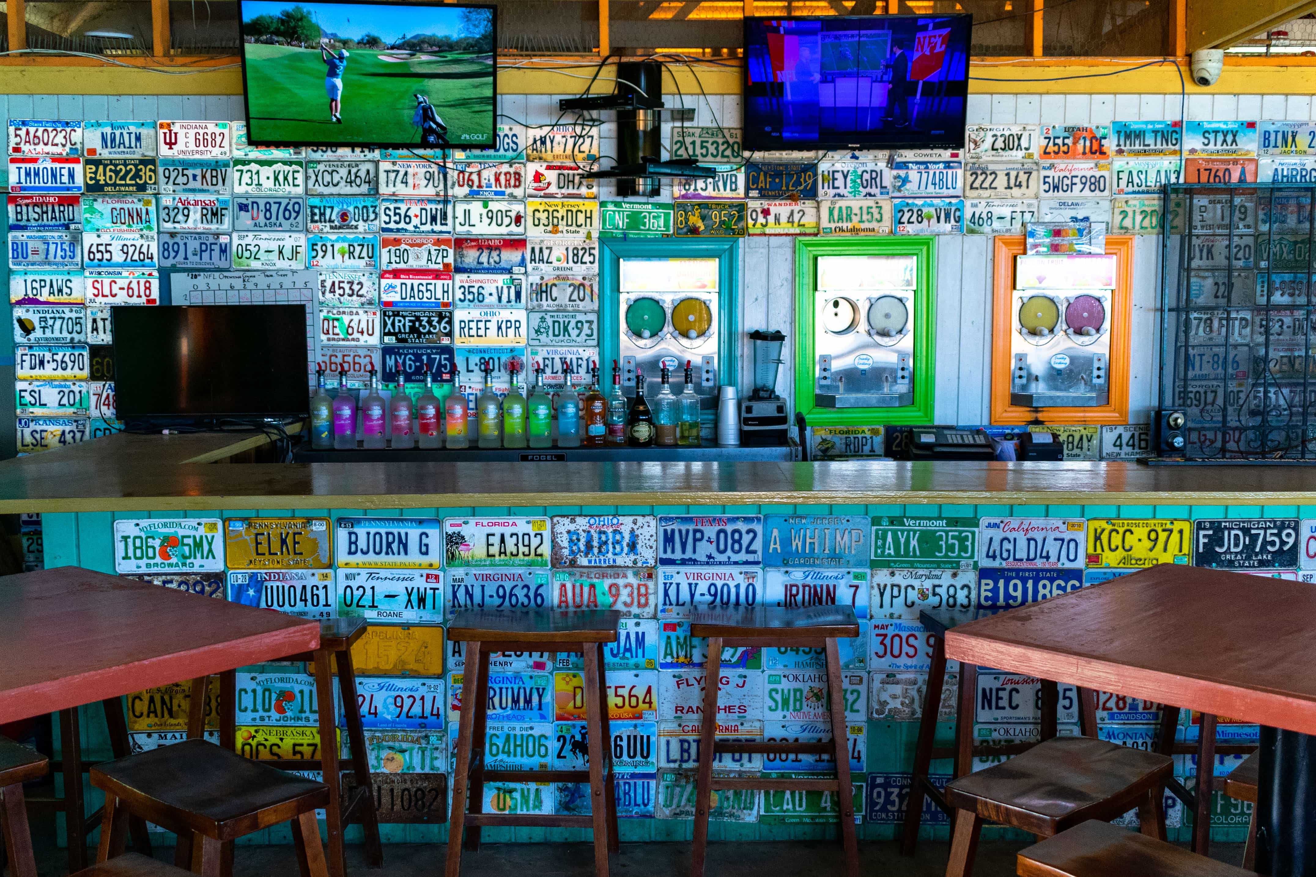 Side bar at Rhythms at Rainbow Beach, St. Croix | SBPR