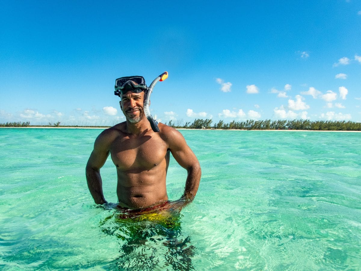 Happy B'day boy at Bambarra Beach, Middle Caicos | Photo credit: Kelly Bennett