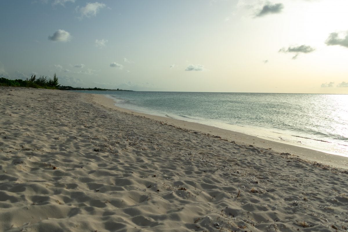 Nope, no sargassum here along Sandy Point, North Caicos | SBPR