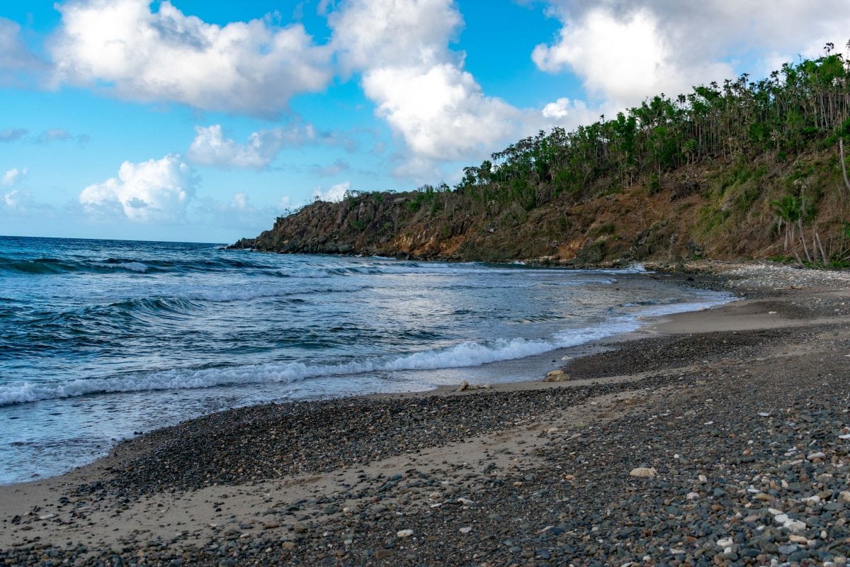 The sand hadn't quite returned to Dorthea Beach during our May 2018 trip to St. Thomas | SBPR