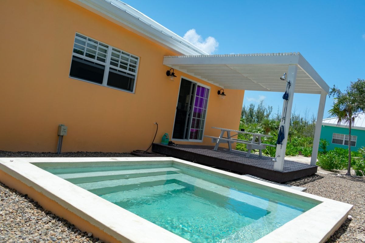 Cool little pool at Empyrean Villas, North Caicos | SBPR