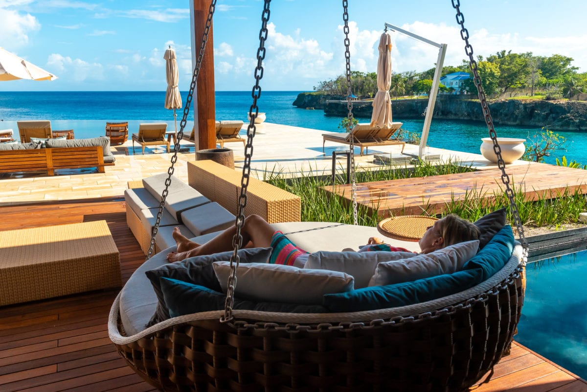 Lounging at the main pavilion at Ani Dominican Republic