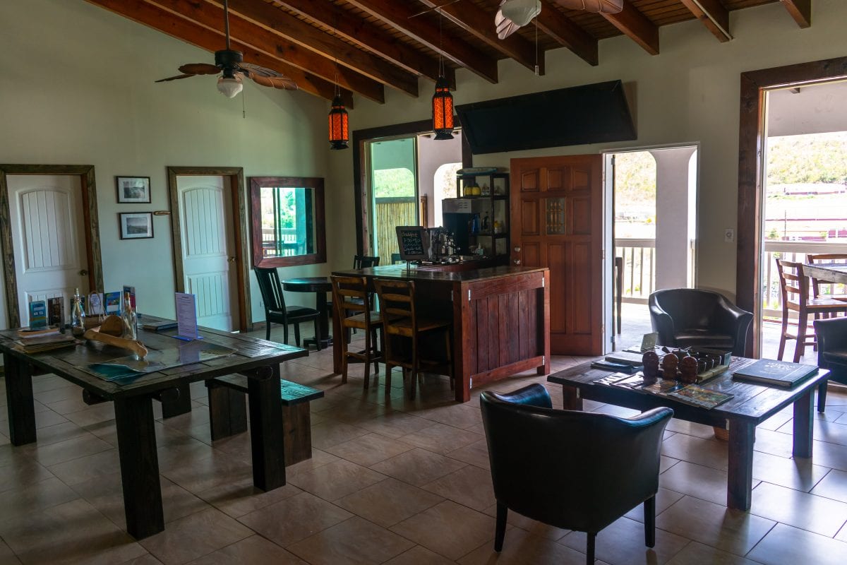 Living area, Two Sandals B&B, St. Thomas | SBPR