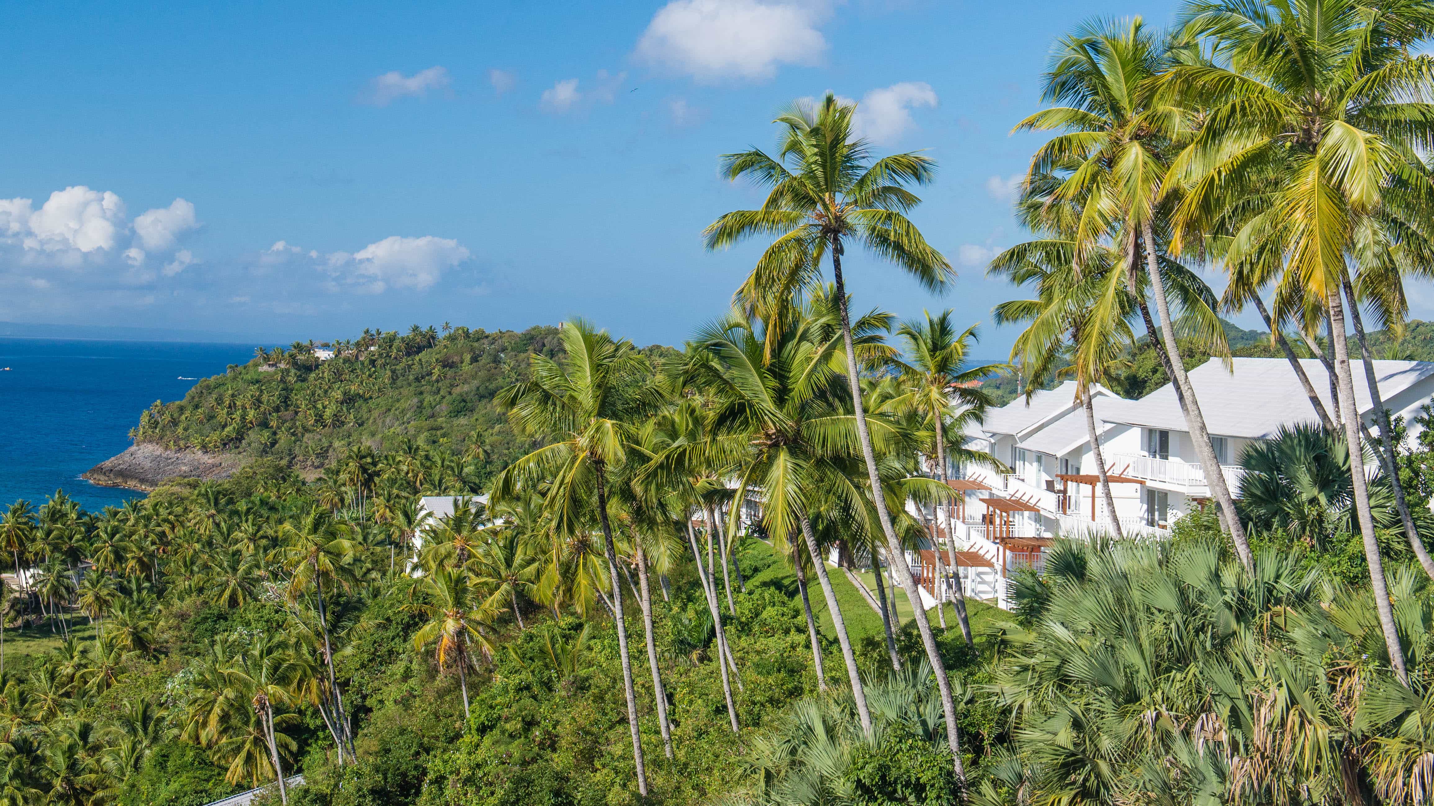 Xeliter is sprinkled on a steep slope affording incredible views of the Samana Bay.