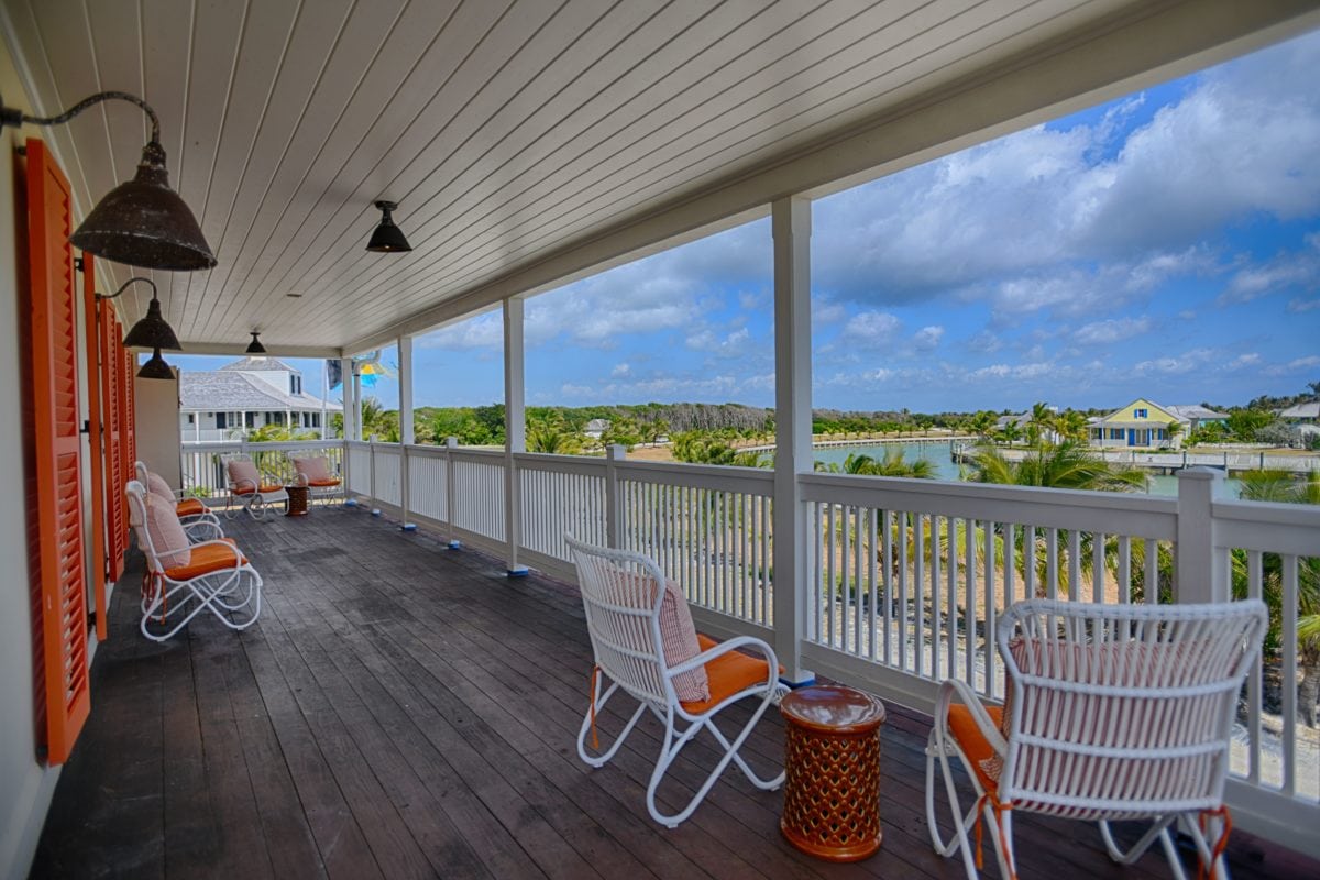 Second Floor Terrace at The Sandpiper Inn, Abaco, The Bahamas