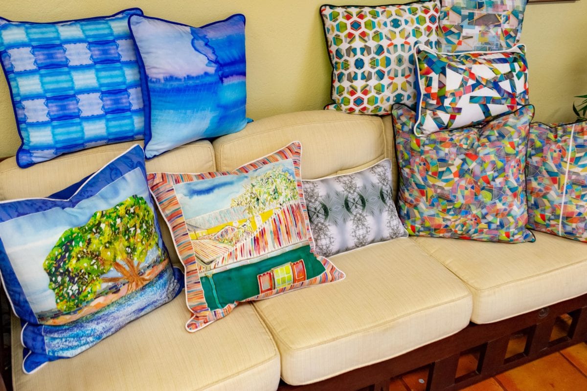 Debbie Sun Design Studio Pillows, St. Croix | SBPR