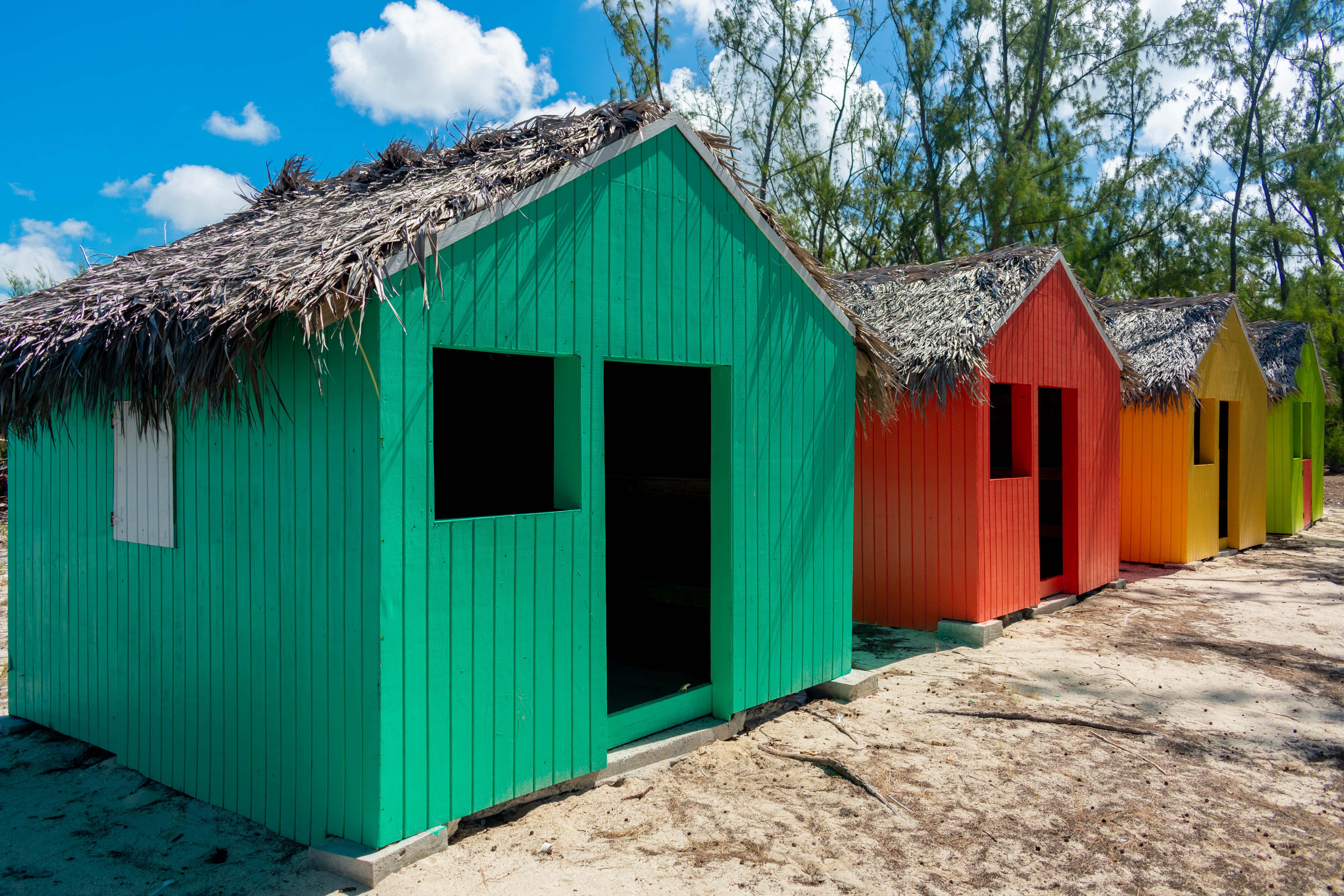 Tiki Huts, Bambarra Beach, Middle Caicos | SBPR
