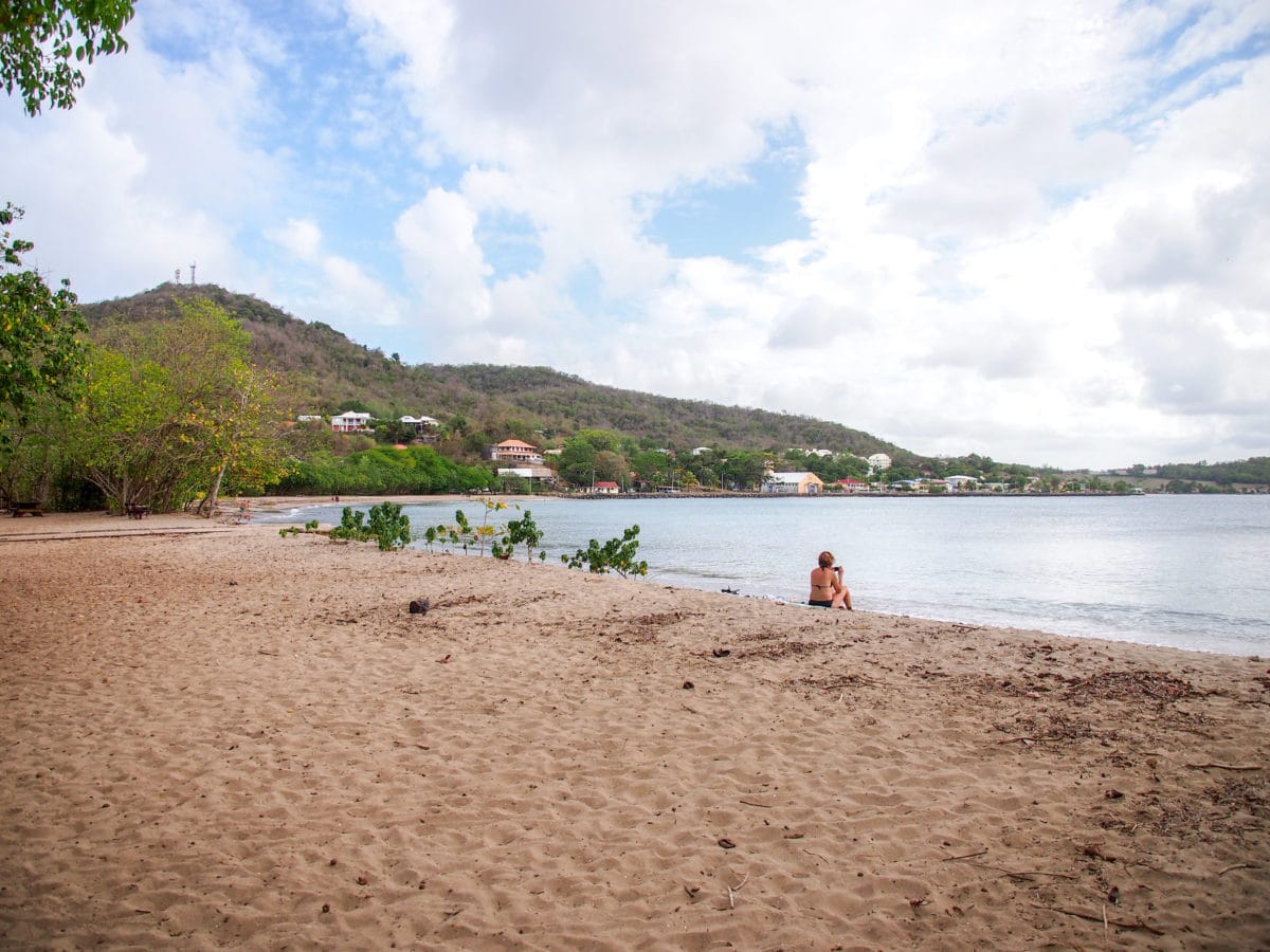 Cooling out on La Brèche Beach, Martinique | SBPR