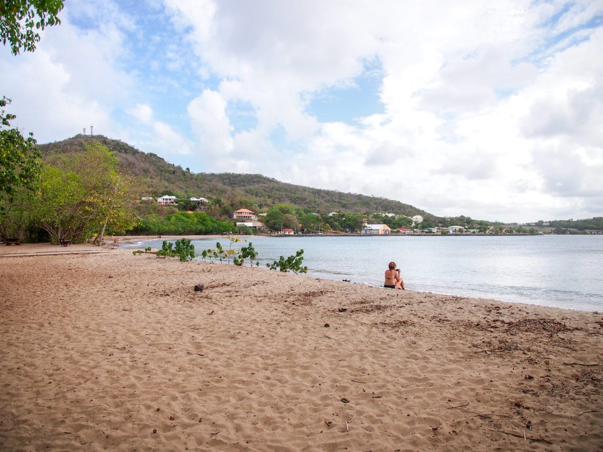 Cooling out on La Brèche Beach, Martinique | SBPR