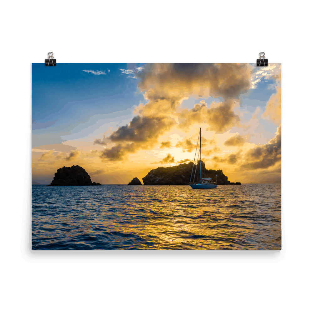 St. Barts Sunset Print