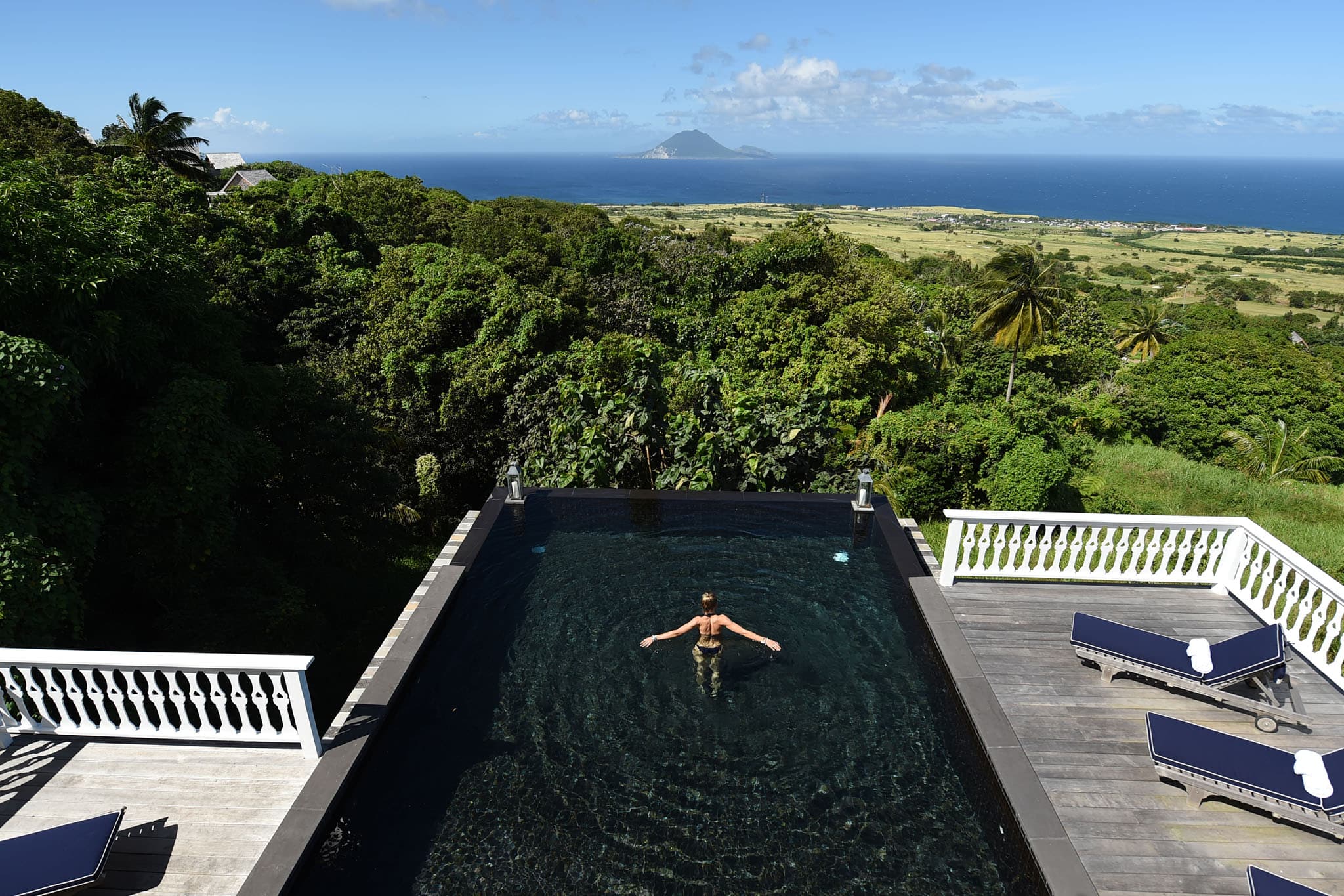 Basking in Belle Mont Farm, St. Kitts