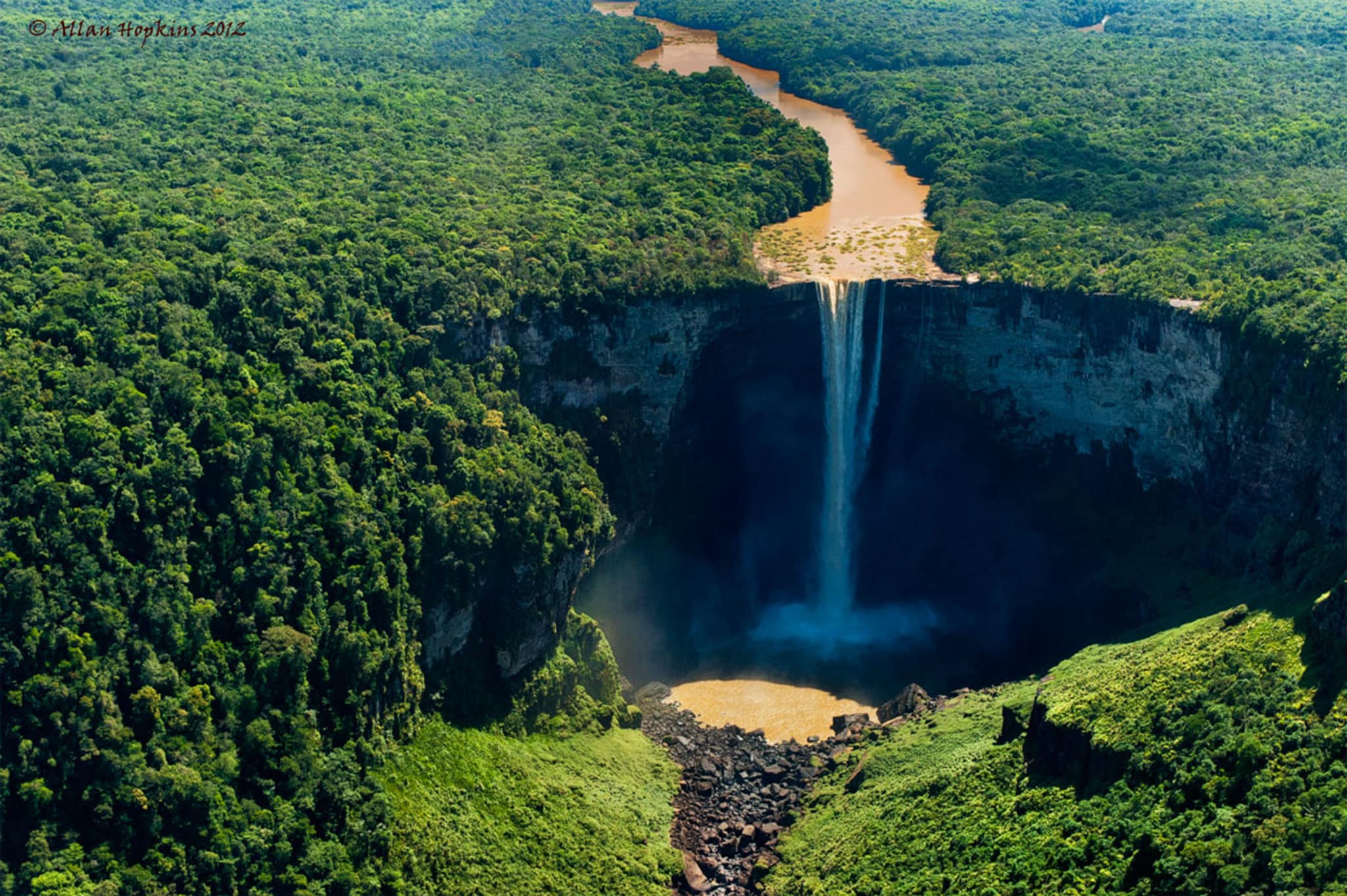 Kaieteur Falls, Guyana | Credit: Flickr user Allan Hopkins