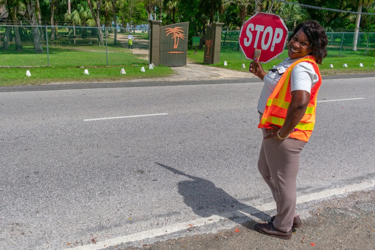 Stopping traffic with style and smiles outside Sunset At The Palms, Negril | SBPR