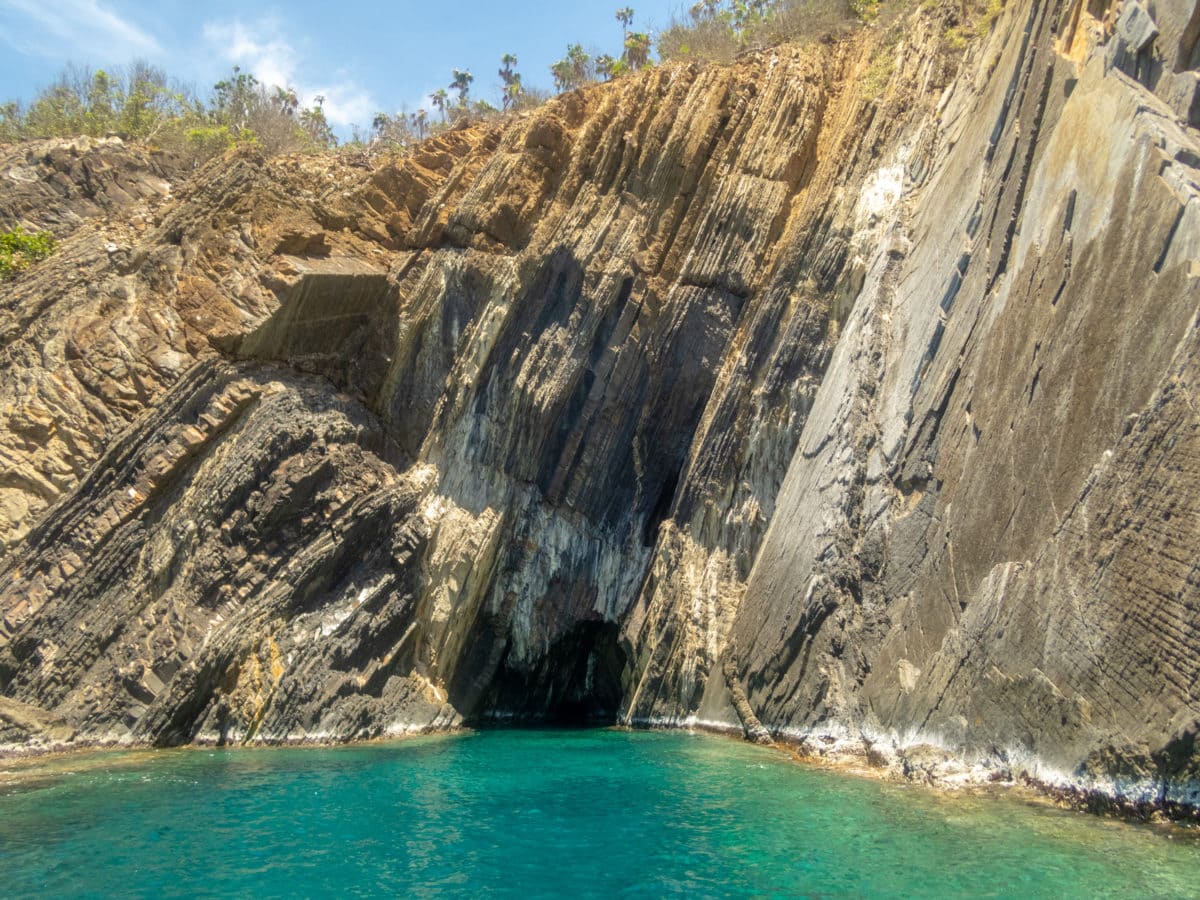 Cave Carved Into Outer Brass Island, St. Thomas | SBPR