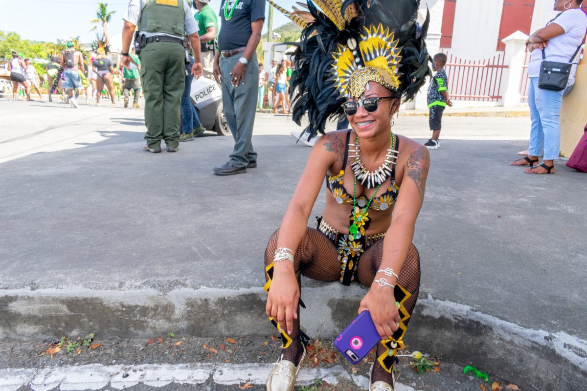 Taking a break from St. Croix St. Patrick's Day Parade 2108 | SBPR