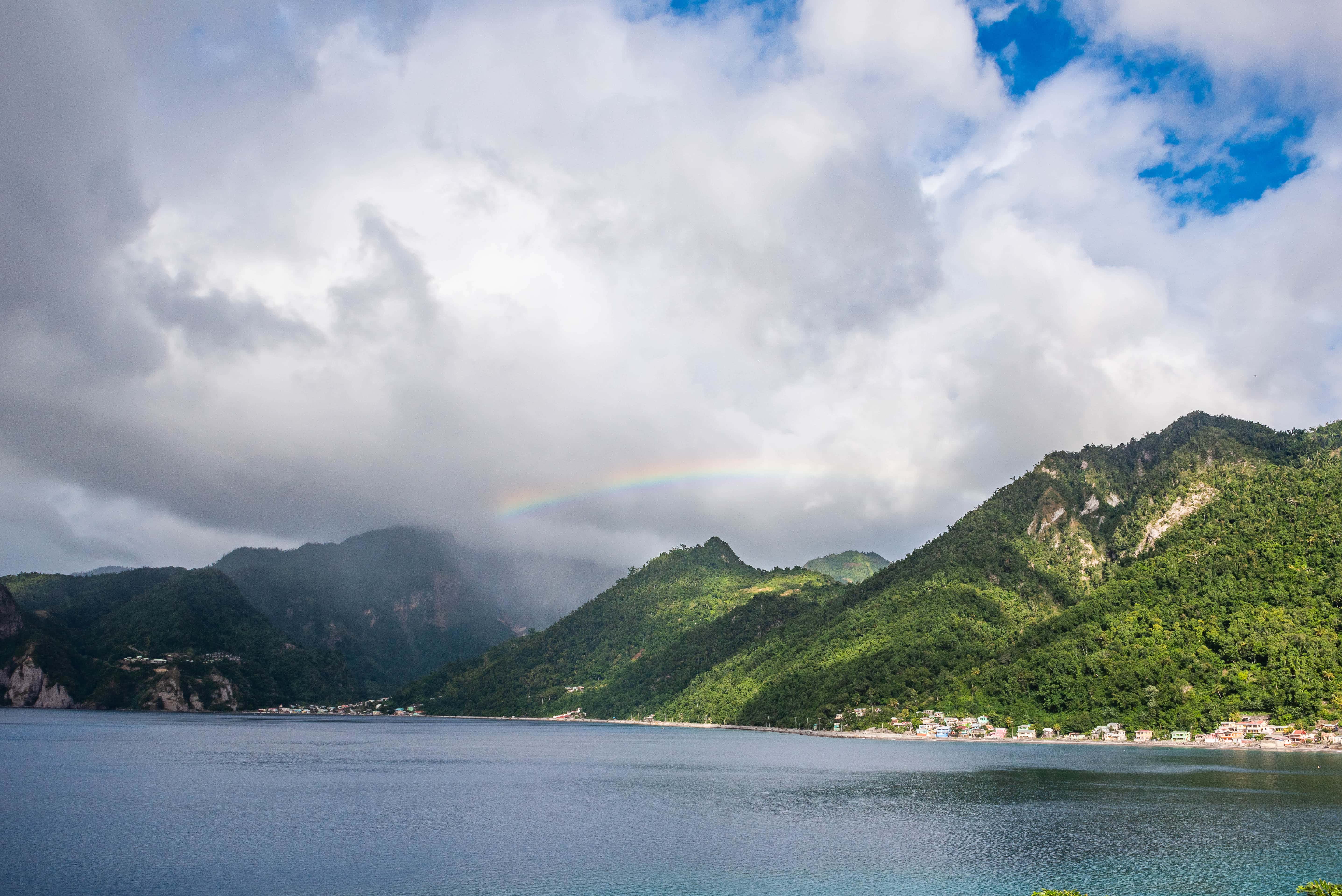 Rainbows over Dominica