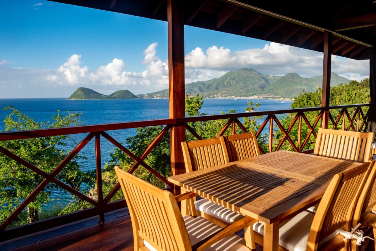 Secret Bay, Dominica - Incredible view of the Caribbean Sea Secret Bay, Dominica - Incredible view of the Caribbean Sea