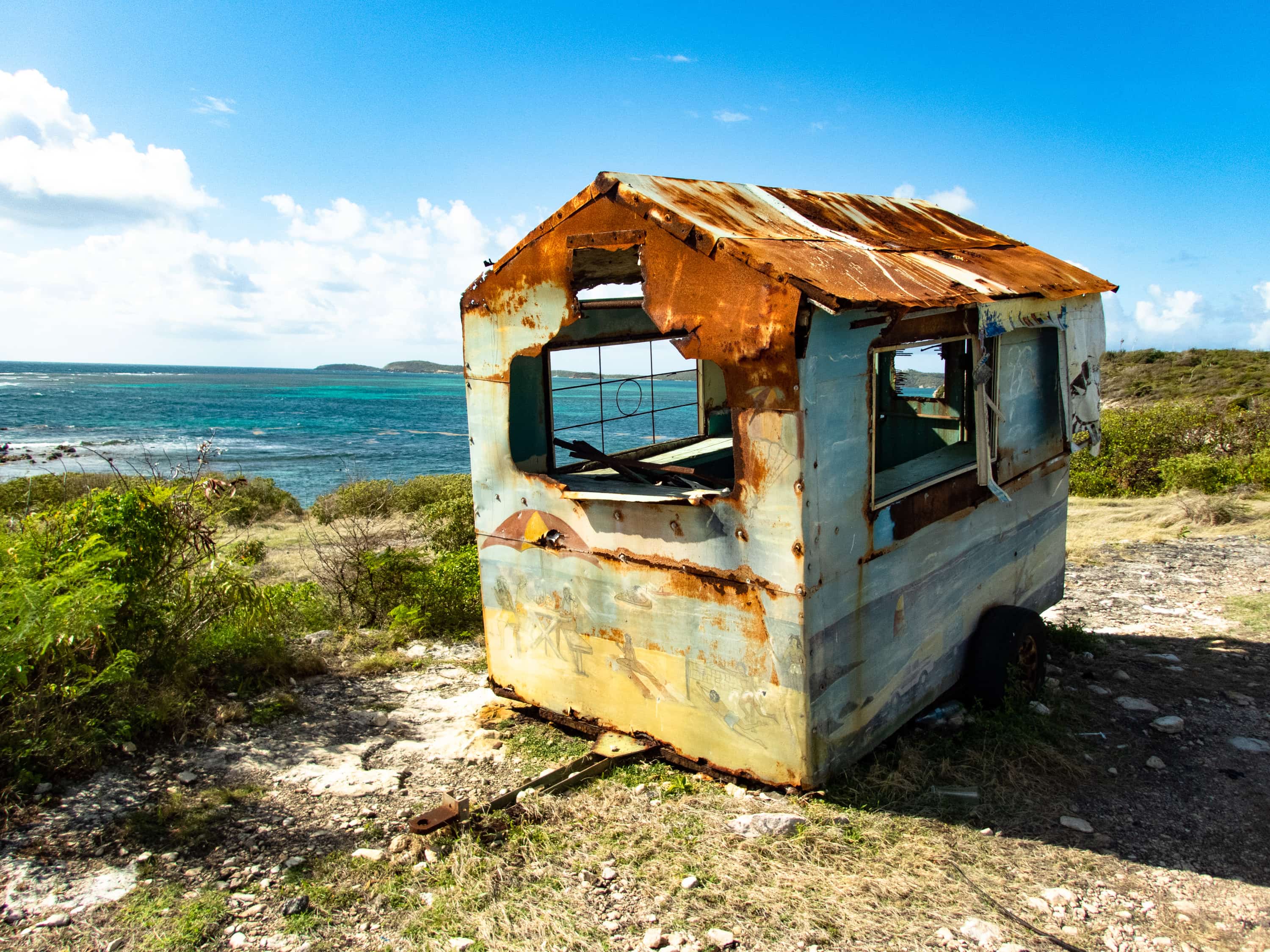 Antigua Snack Van Rusting Away | SBPR