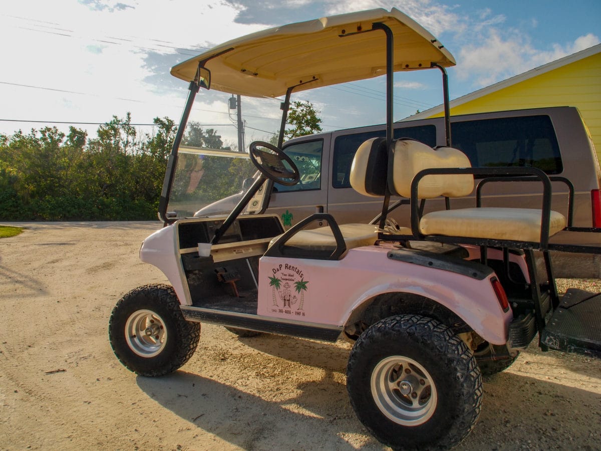 Primary mode of transportation on Green Turtle Cay | SBPR