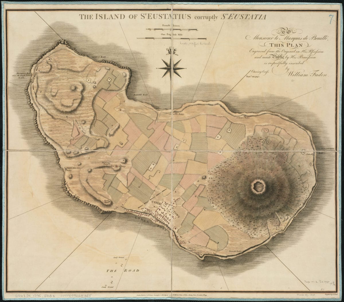 Map of St. Eustatius (1795) | Credit: Flickr user Norman B. Leventhal Map Center