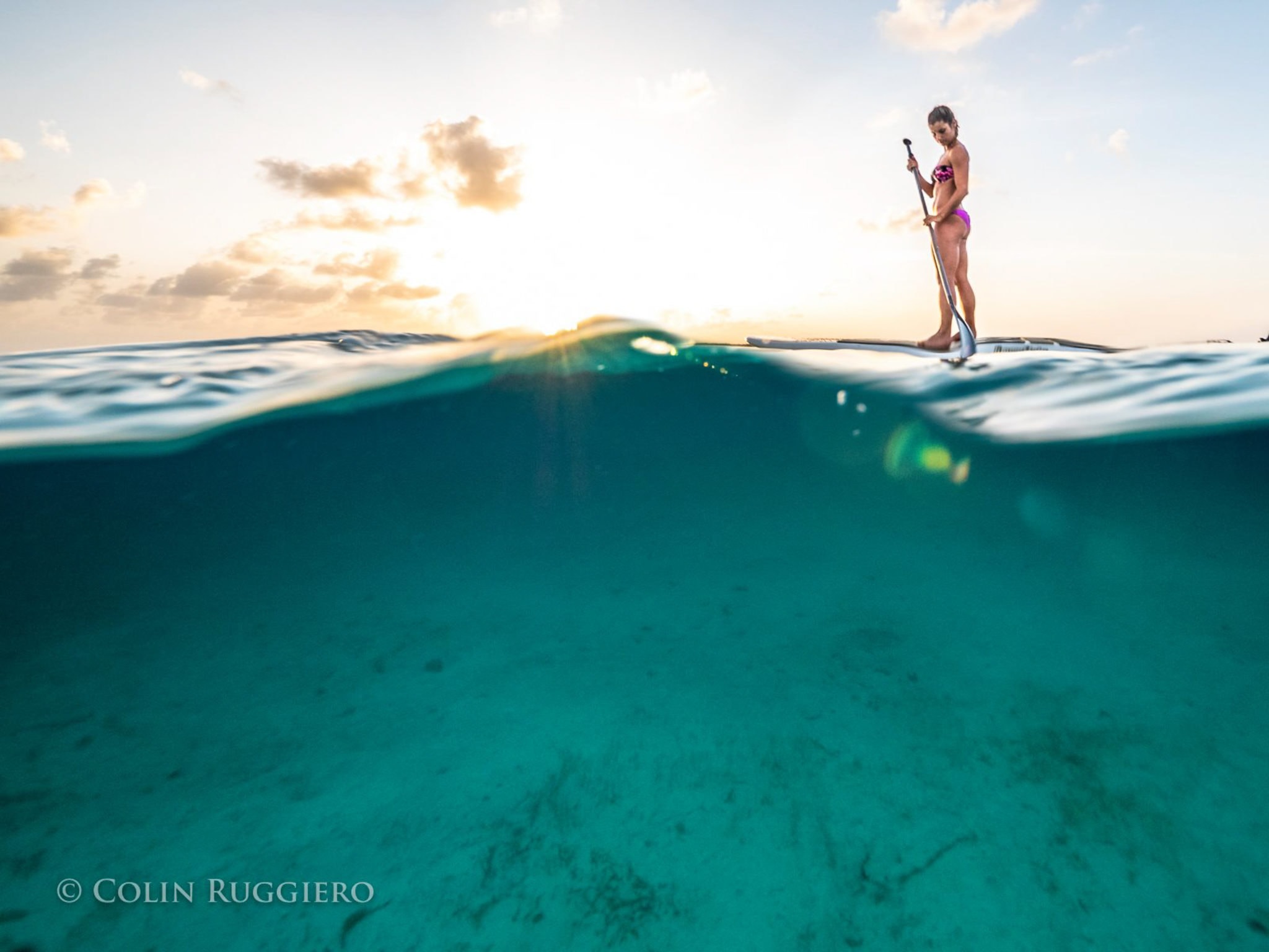 Afternoon paddleboarding Staniel Cay | Photo credit: Colin Ruggiero