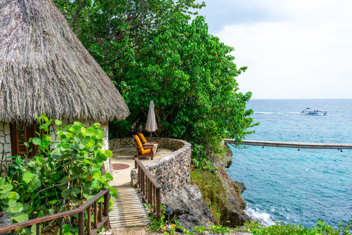 View from Cove Cottage at Tensing Pen, Negril