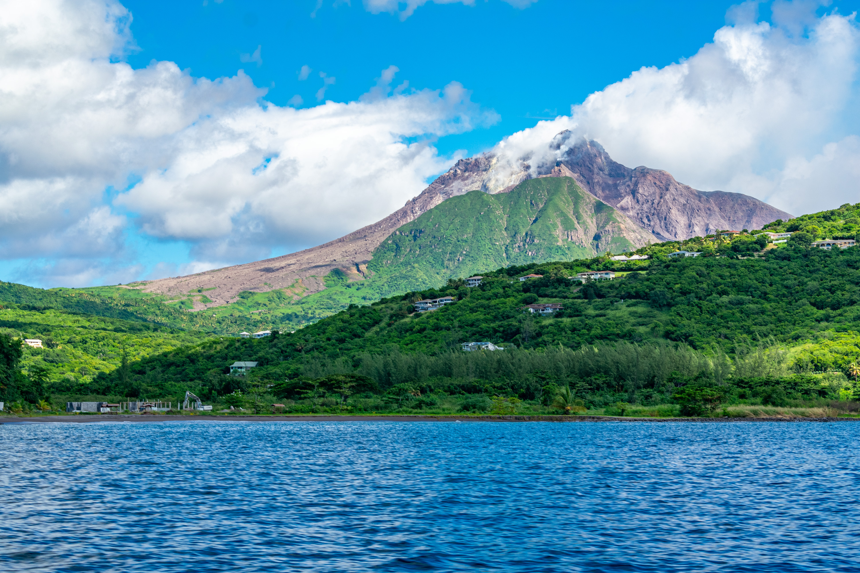 Soufrière Hills Volcano, Montserrat from the Sea