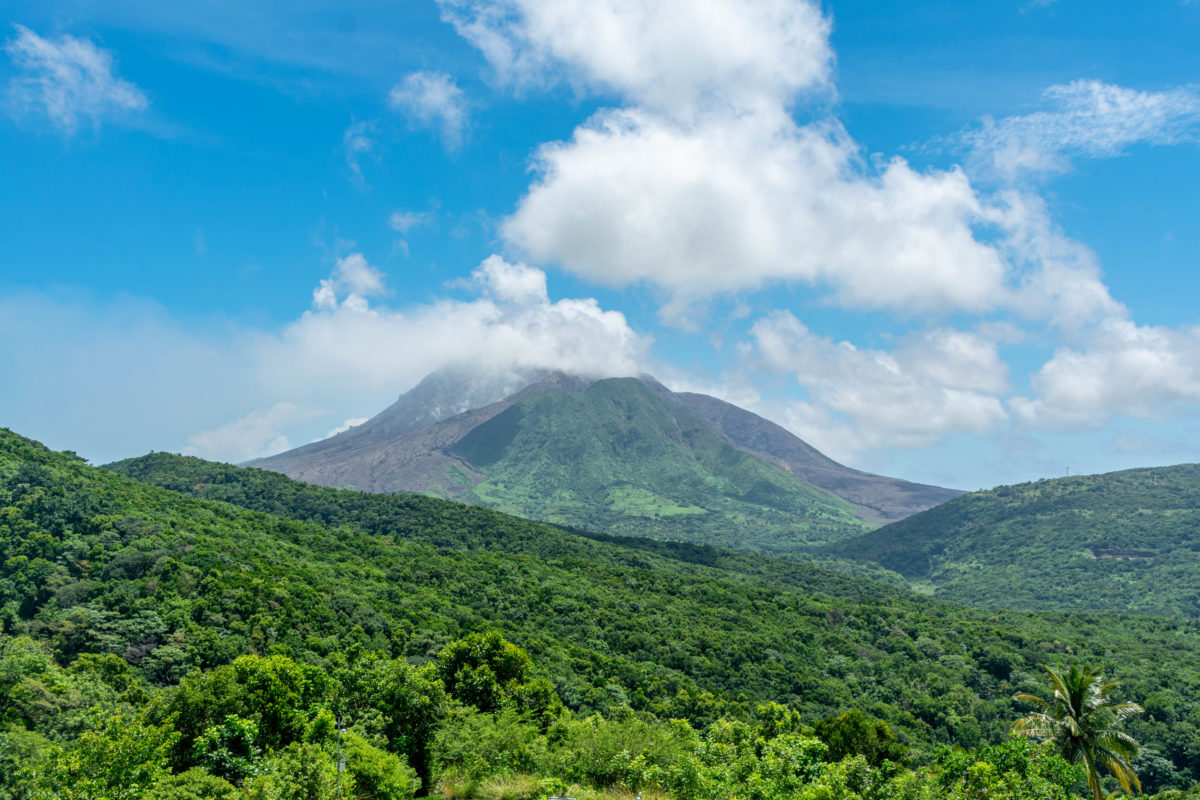 Soufrière Hills Volcano view from MVO