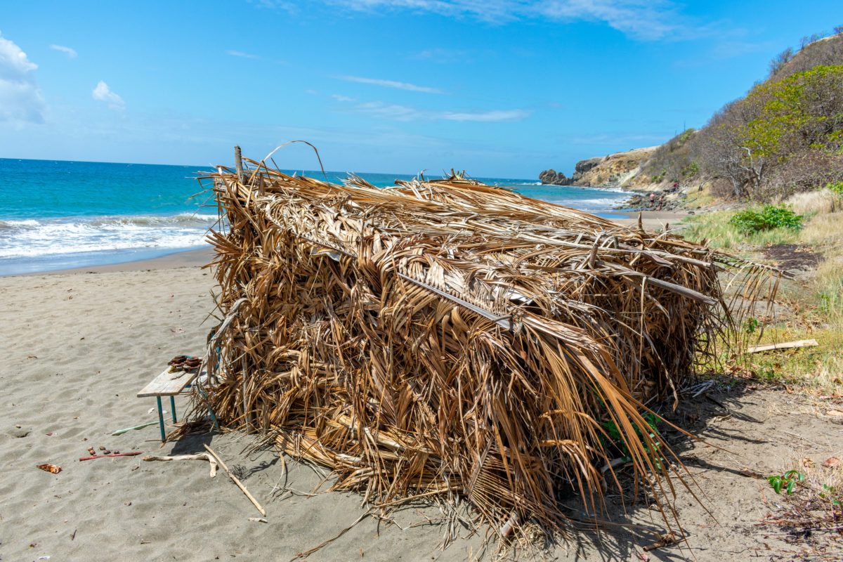 Beach shack on Petite Anse, Martinique