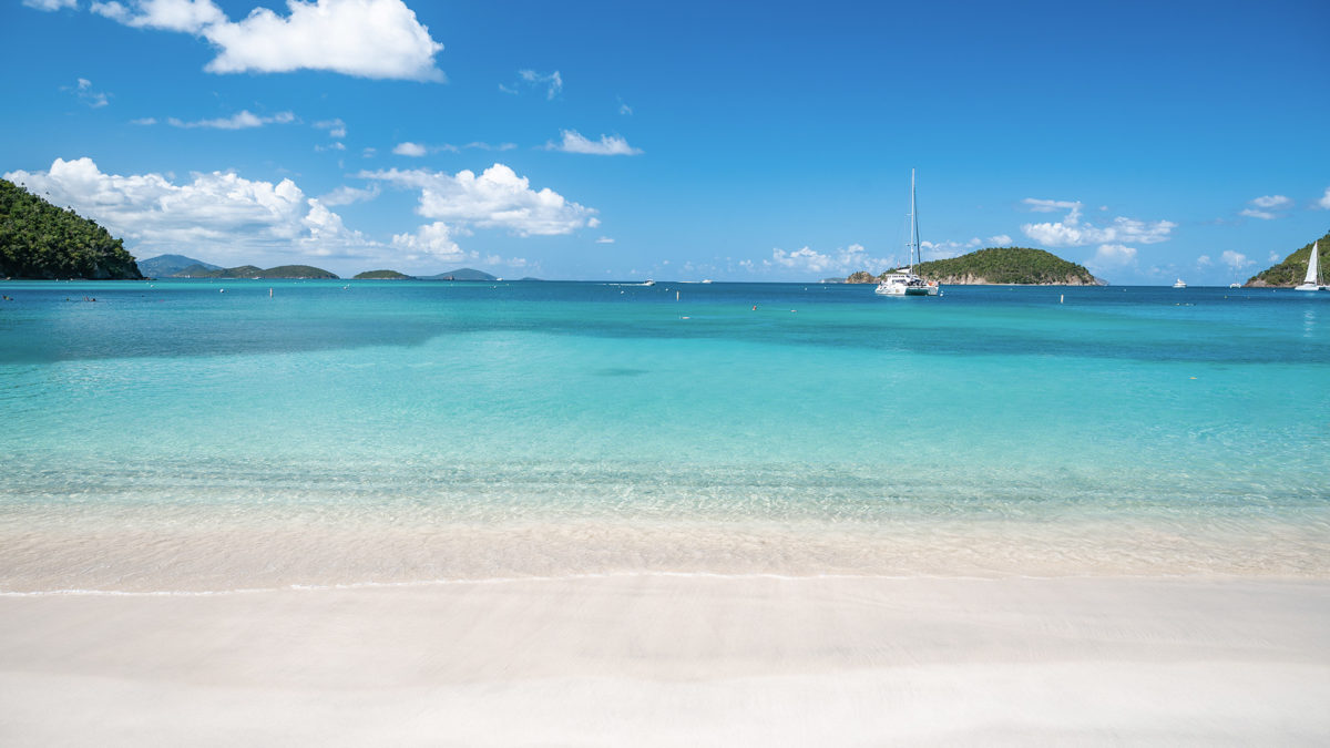 St. John Beach Zoom Virtual Background