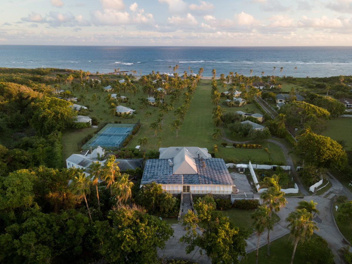 Nisbet Plantation from the sky