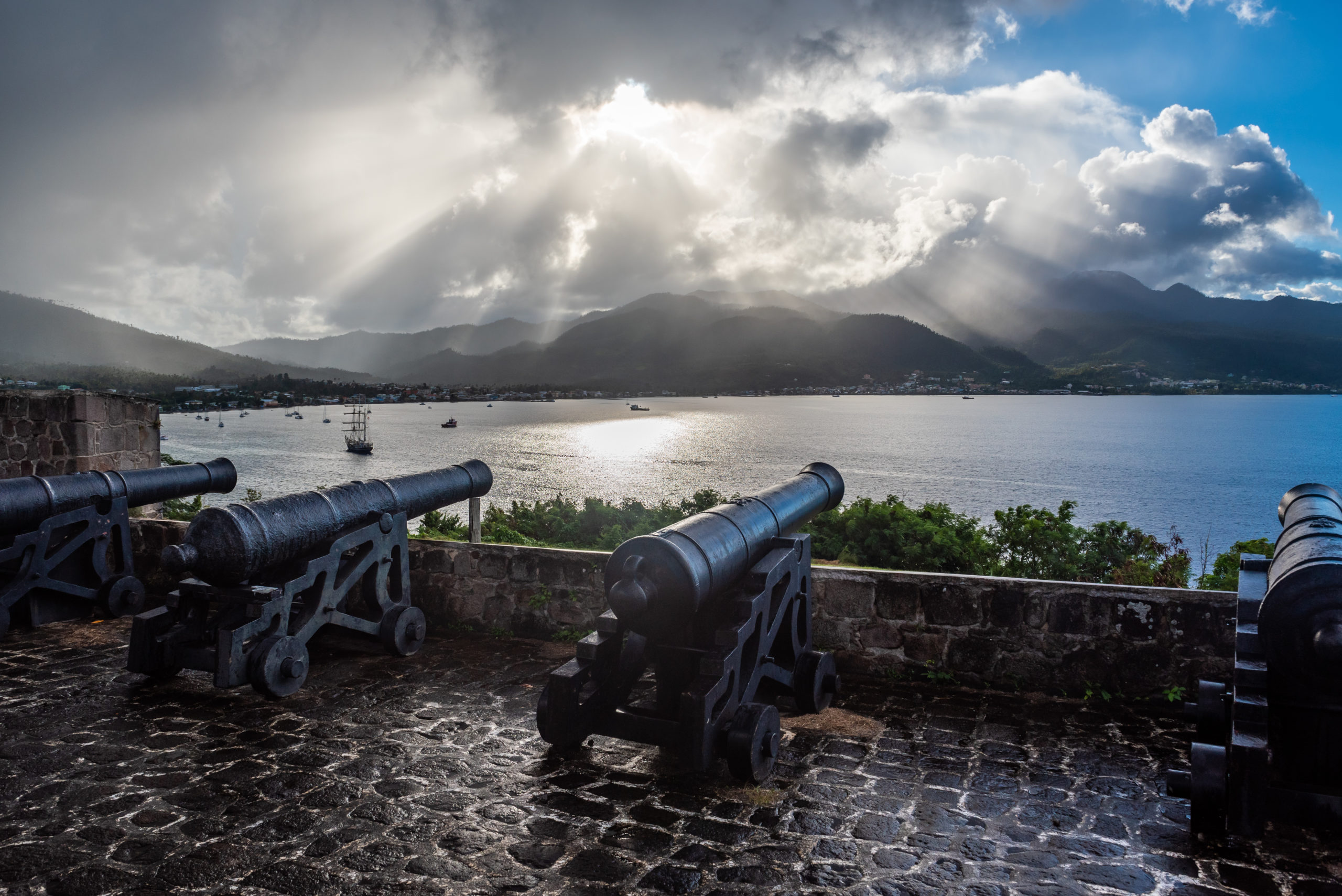 Fort Shirley overlooking Prince Rupert's Bay