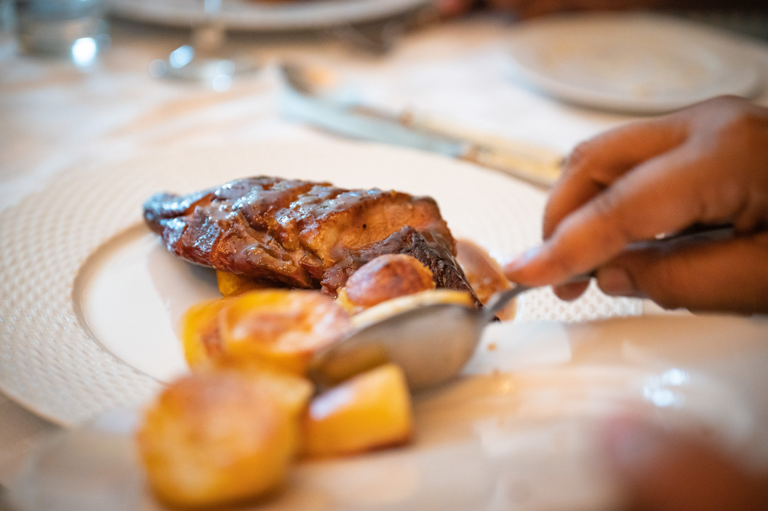 Ziggy's duck breast with oven roasted potatoes