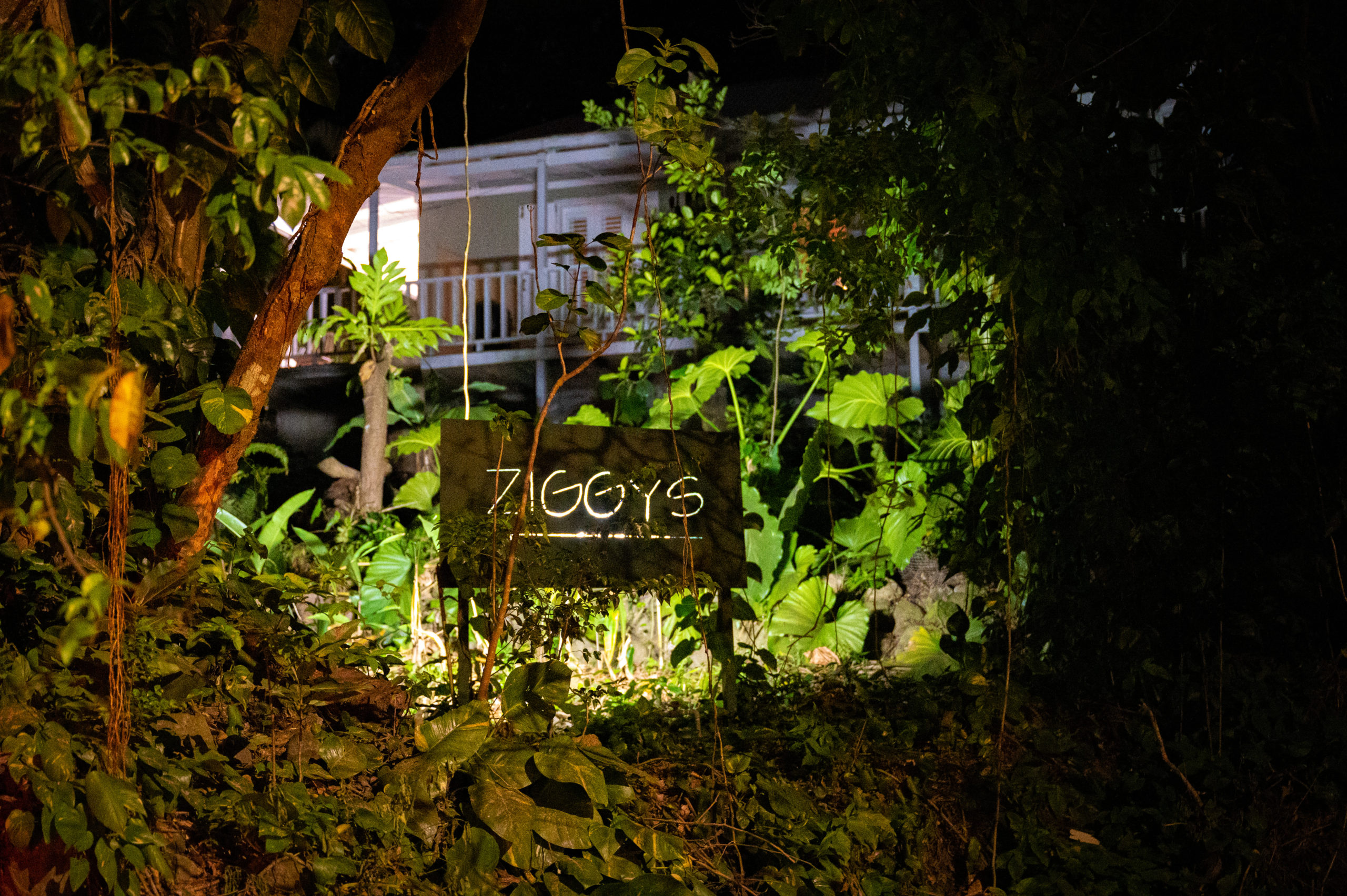 Ziggy's Restaurant Montserrat sign