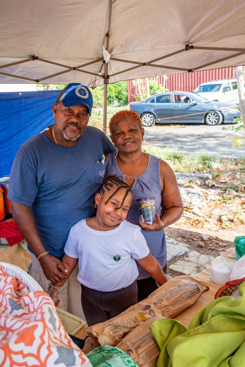 The beautiful Esannason clan at LauAnd's Tasty Treats, St. Croix